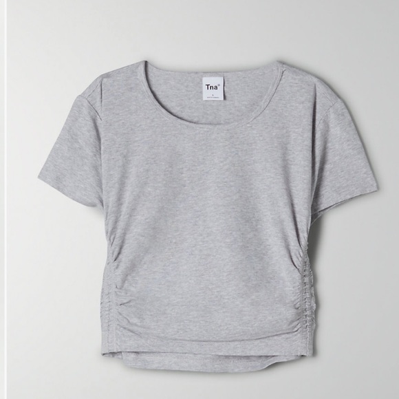 ❌sold Aritzia Tna Malibu T-Shirt heather chrome - Picture 3 of 7